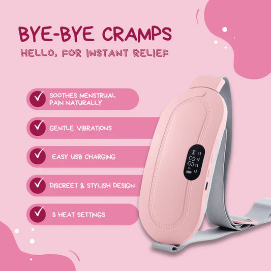 Period Cramp Relief Massager & Heating Pad